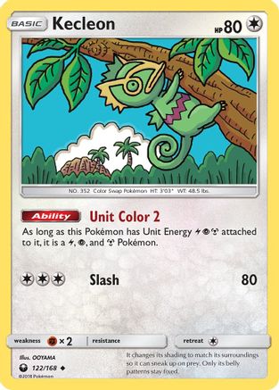 Kecleon/168  - Reverse Holofoil SM  Celestial Storm - Uncommon