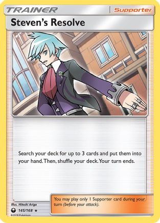 Steven's Resolve  - Reverse Holofoil SM  Celestial Storm - Holo Rare