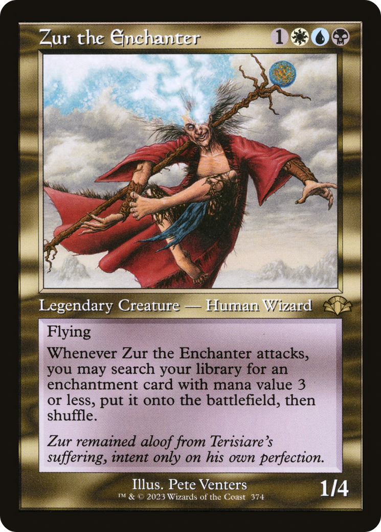 Zur the Enchanter (Retro Frame) (DMR-374) - Dominaria Remastered