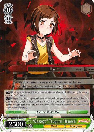 "Onstage" Tsugumi Hazawa (BD/W54-E040 C) - BanG Dream! Girls Band Party!