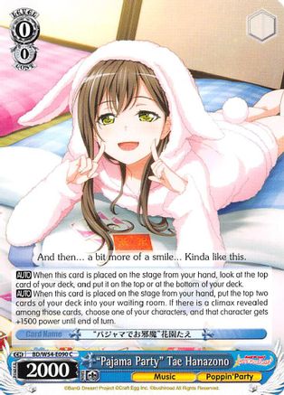 "Pajama Party" Tae Hanazono (BD/W54-E090 C) - BanG Dream! Girls Band Party!