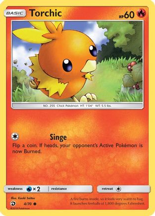 Torchic 004  Dragon Majesty - Common