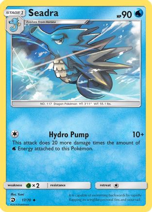 Seadra  - Reverse Holofoil Dragon Majesty - Uncommon
