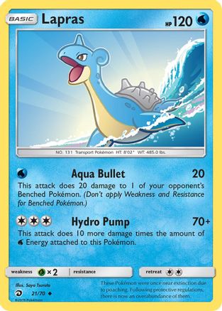 Lapras 021  Dragon Majesty - Uncommon