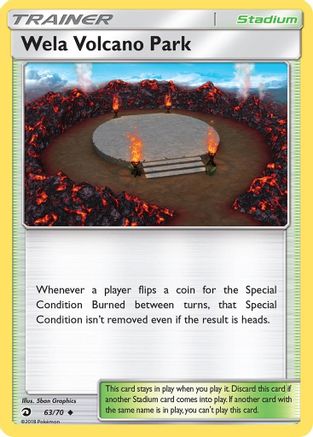 Wela Volcano Park  - Reverse Holofoil Dragon Majesty - Uncommon