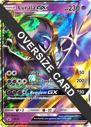 Lunala GX - SM103  - Holofoil Jumbo Cards - Promo