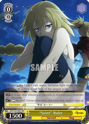 "Saint" Ruler (APO/S53-E001 RR) - Fate/Apocrypha