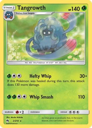 Tangrowth  - Reverse Holofoil SM  Lost Thunder - Rare