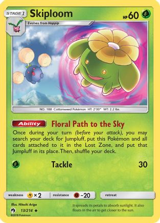 Skiploom 013  SM  Lost Thunder - Uncommon