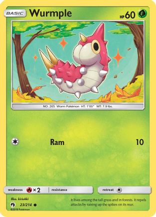 Wurmple (23) 023/214  SM  Lost Thunder - Common