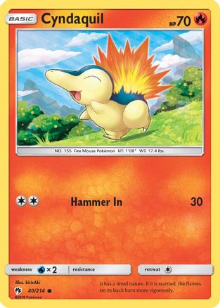 Cyndaquil (40) 040  SM  Lost Thunder - Common