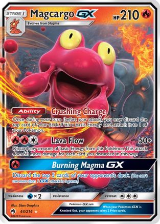 Magcargo GX/214  - Holofoil SM  Lost Thunder - Ultra Rare