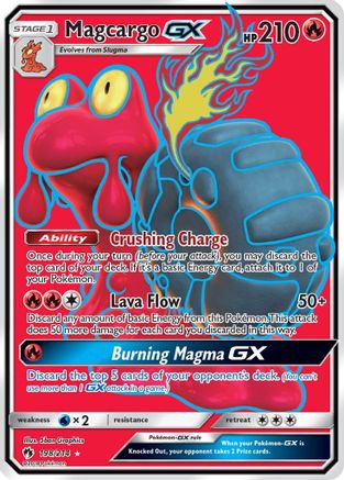 Magcargo GX (Full Art)  - Holofoil SM  Lost Thunder - Ultra Rare