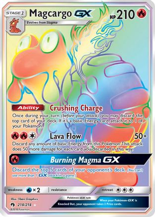 Magcargo GX (Secret)  - Holofoil SM  Lost Thunder - Secret Rare