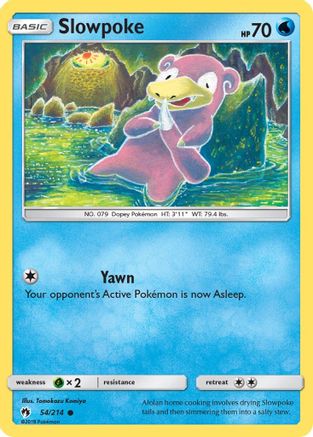 Slowpoke 054  SM  Lost Thunder - Common