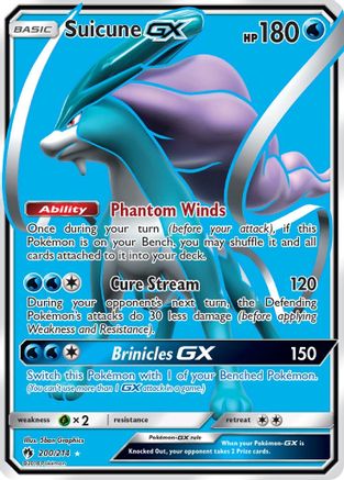 Suicune GX (Full Art)  - Holofoil SM  Lost Thunder - Ultra Rare