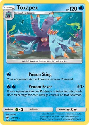 Toxapex  SM  Lost Thunder - Rare