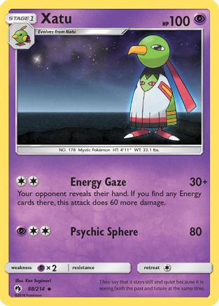 Xatu  SM  Lost Thunder - Uncommon