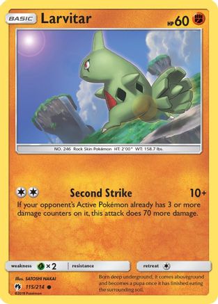 Larvitar (115) 115/214  SM  Lost Thunder - Common