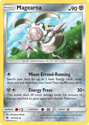 Magearna  - Reverse Holofoil SM  Lost Thunder - Uncommon