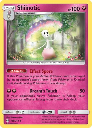 Shiinotic 148  SM  Lost Thunder - Uncommon