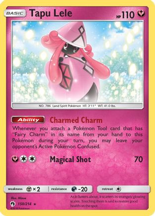 Tapu Lele  - Reverse Holofoil SM  Lost Thunder - Holo Rare