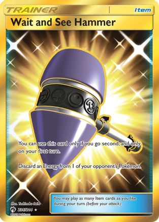 Wait and See Hammer (Secret)  - Holofoil SM  Lost Thunder - Secret Rare