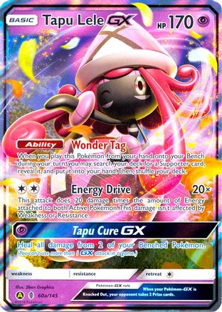 Tapu Lele GX - 60a/145/145  - Holofoil Alternate Art Promos - Promo