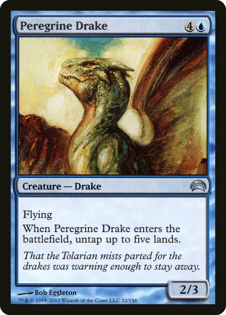Peregrine Drake (PC2-022) - Planechase 2012 Foil