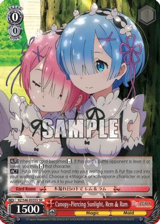 Canopy-Piercing Sunlight, Rem & Ram (SR) (RZ/S46-E035S SR) - Re:ZERO