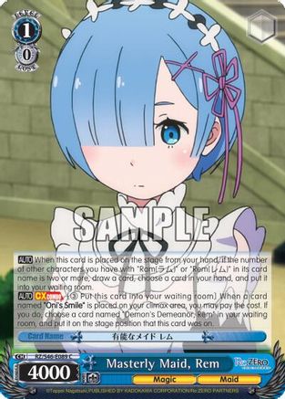 Masterly Maid, Rem (RZ/S46-E089 C) - Re:ZERO