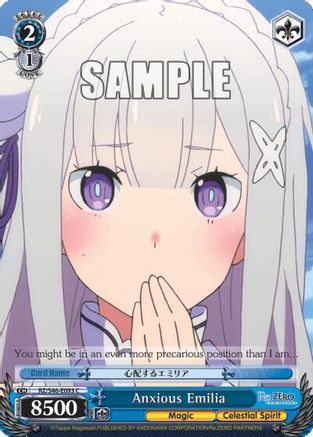 Anxious Emilia (RZ/S46-E093 C) - Re:ZERO