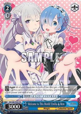Welcome to This World! Emilia & Rem (RZ/S46-TE35 TD) - Re:ZERO