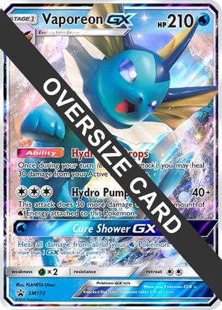 Vaporeon GX - SM172  - Holofoil Jumbo Cards - Promo