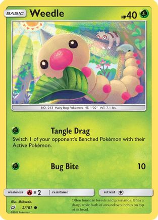 Weedle (2) 002  SM  Team Up - Common
