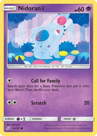 Nidoran F 054  SM  Team Up - Common