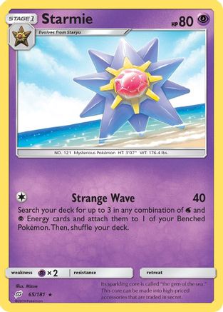 Starmie 065  SM  Team Up - Rare