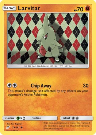 Larvitar 079  SM  Team Up - Common