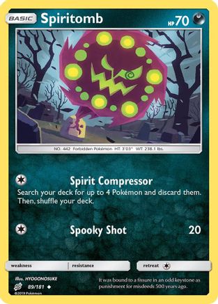 Spiritomb  - Reverse Holofoil SM  Team Up - Uncommon