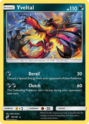 Yveltal 095/181  - Reverse Holofoil SM  Team Up - Holo Rare