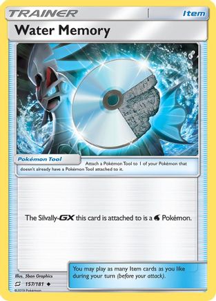 Water Memory  - Reverse Holofoil SM  Team Up - Uncommon