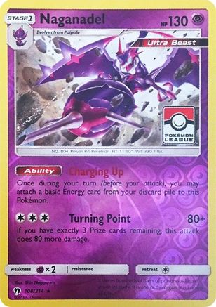 Naganadel 108/214  - Reverse Holofoil League & Championship Cards - Promo