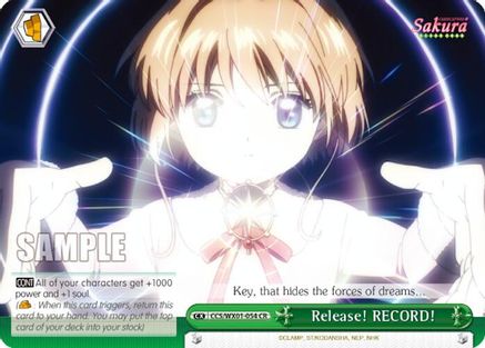 Release! RECORD! (CCS/WX01-054 CR) - Cardcaptor Sakura: Clear Card