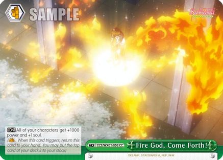 Fire God, Come Forth! (CCS/WX01-056 CC) - Cardcaptor Sakura: Clear Card