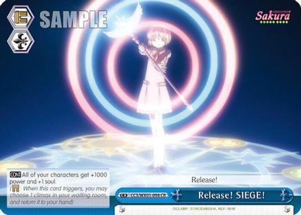 Release! SIEGE! (CCS/WX01-098 CR) - Cardcaptor Sakura: Clear Card