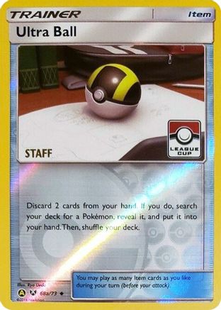 Ultra Ball - 68a/73 (League Cup) [Staff]/73  - Reverse Holofoil League & Championship Cards - Promo