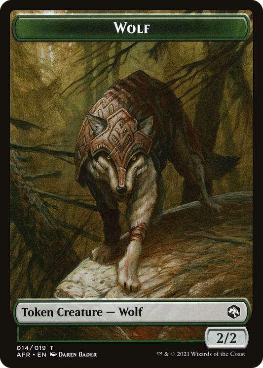 Wolf (AFR-014) - Adventures in the Forgotten Realms Tokens Foil