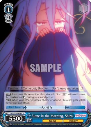 Alone in the Morning, Shiro (NGL/S58-E088 U) - No Game No Life
