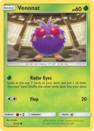 Venonat (9) 009  SM  Unbroken Bonds - Common