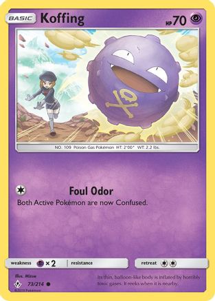 Koffing 073/214  SM  Unbroken Bonds - Common